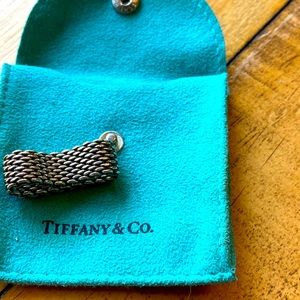 Tiffany and Co. mesh ring in silver